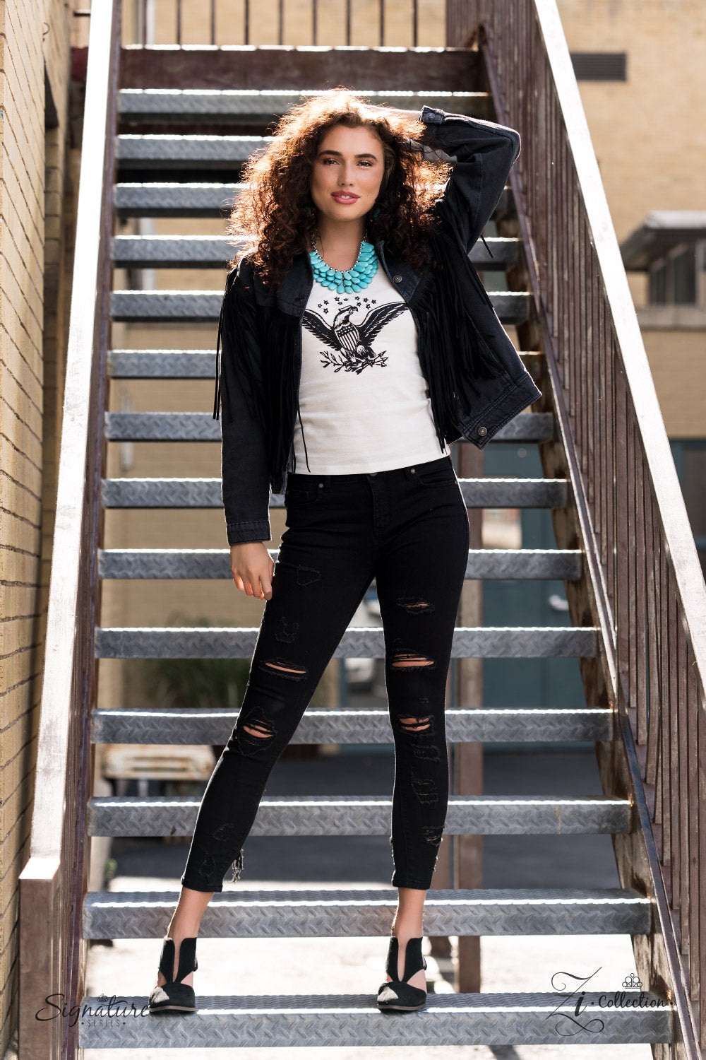 AMY - NECKLACE & EARRING - ZI COLLECTION - PAPARAZZI – 2252