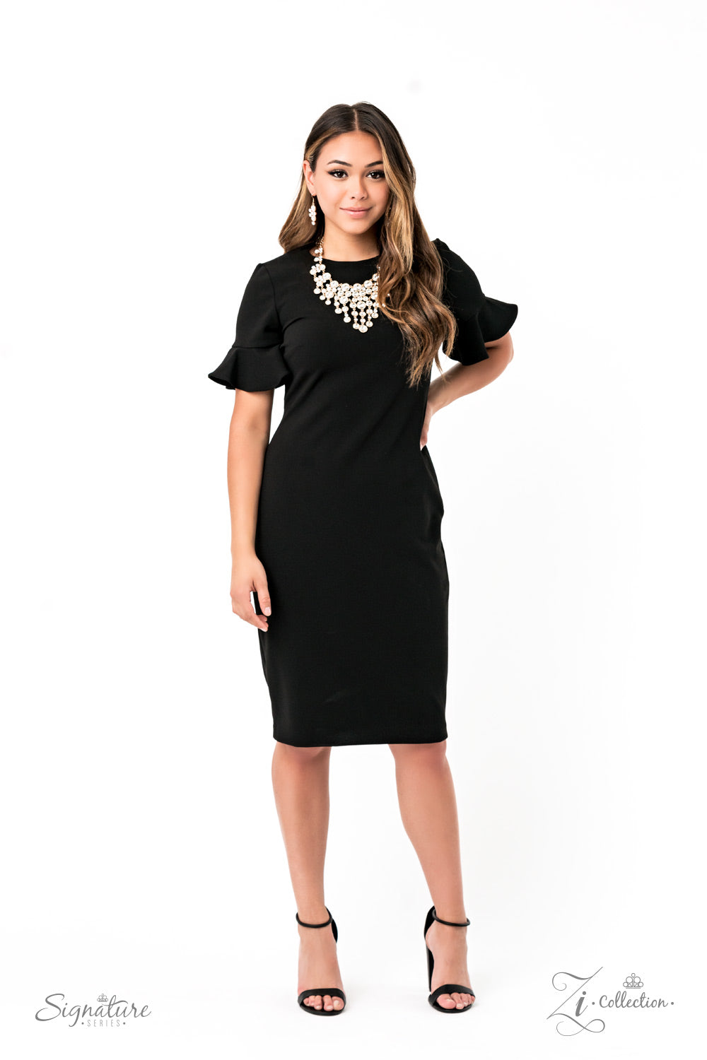 ROSA - NECKLACE & EARRING - ZI COLLECTION - PAPARAZZI – 2255