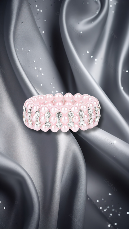 EIFFEL TOWER ELEGANCE - PINK BRACELET - PAPARAZZI – 1131