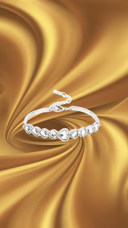 LUSTY LUSTER - WHITE BRACELET - PAPARAZZI – 1134