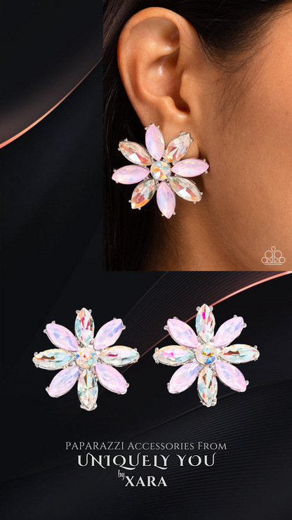 MAIDEN MAKEOVER EARRINGS – PINK - PAPARAZZI - 1317