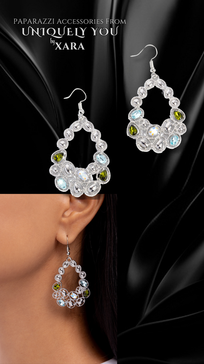 PRISMATIC PRINCIPAL EARRINGS – MULTI - PAPARAZZI - 1318