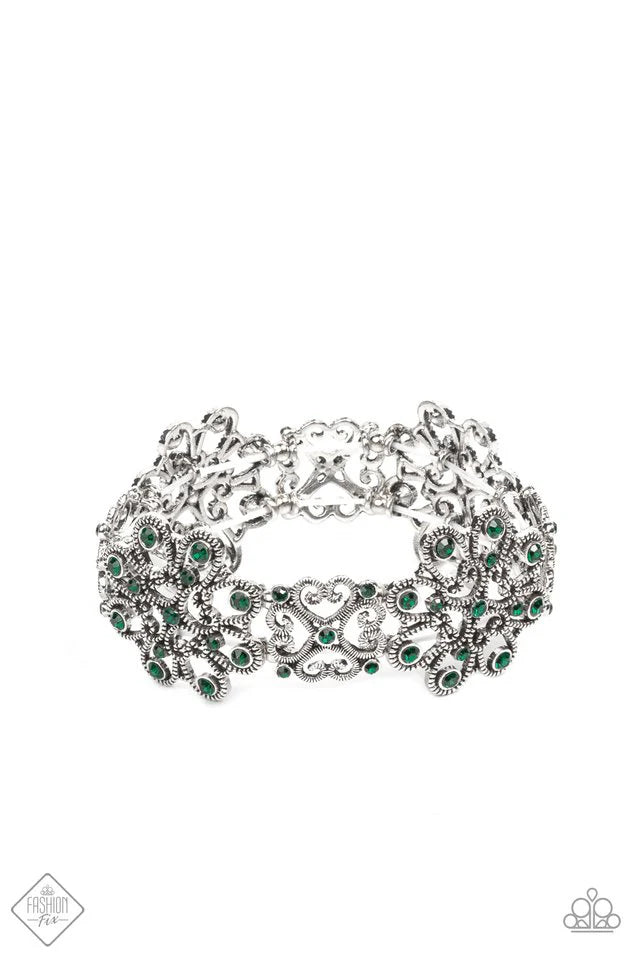 REGAL RECOGNITION - GREEN BRACELET - GLIMPSES OF MALIBU - 1540