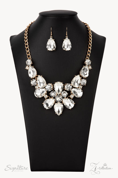 BEA - NECKLACE &amp; EARRING SET - ZI COLLECTION - PAPARAZZI – 2256