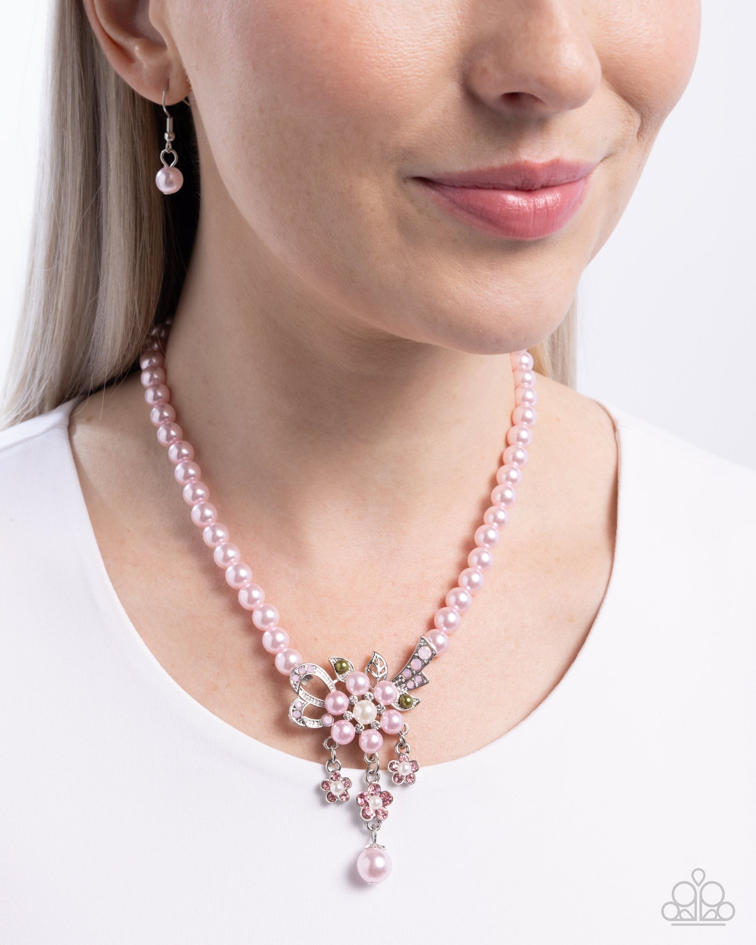 ALL OVER TON PINK NECKLACE – PINK - PAPARAZZI - 1884