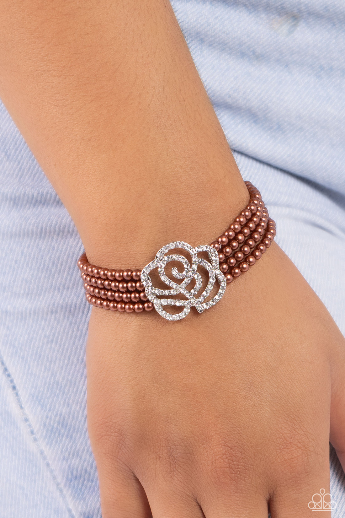 REGAL ROSE - BROWN BRACELET – PAPARAZZI - 1136