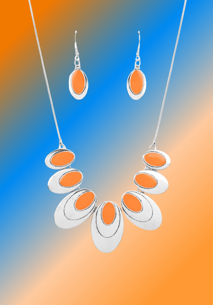 ENDLESS ECLIPSE - ORANGE NECKLACE – 1860