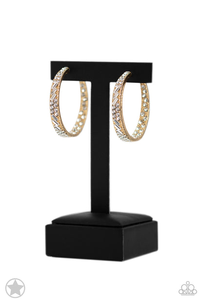 GLITZY BY ASSOCIATION – GOLD HOOP EARRINGS – 1308