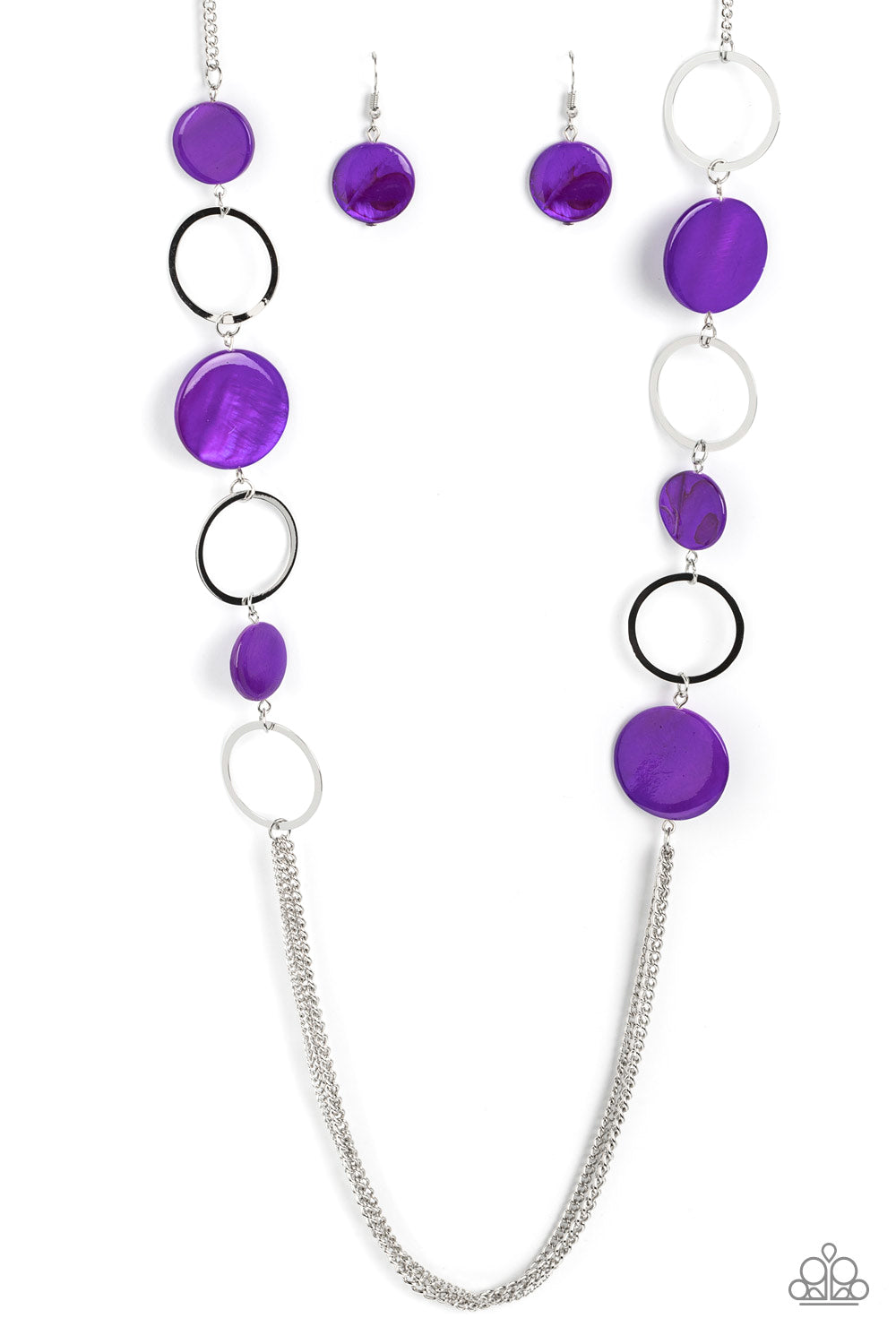 BEACH HUB - PURPLE NECKLACE – PAPARAZZI - 1862