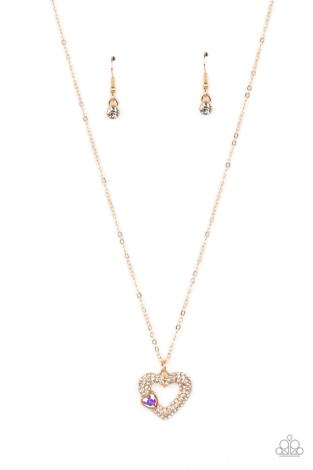 BEDAZZLED BLISS - GOLD NECKLACE - PAPARAZZI - 1849