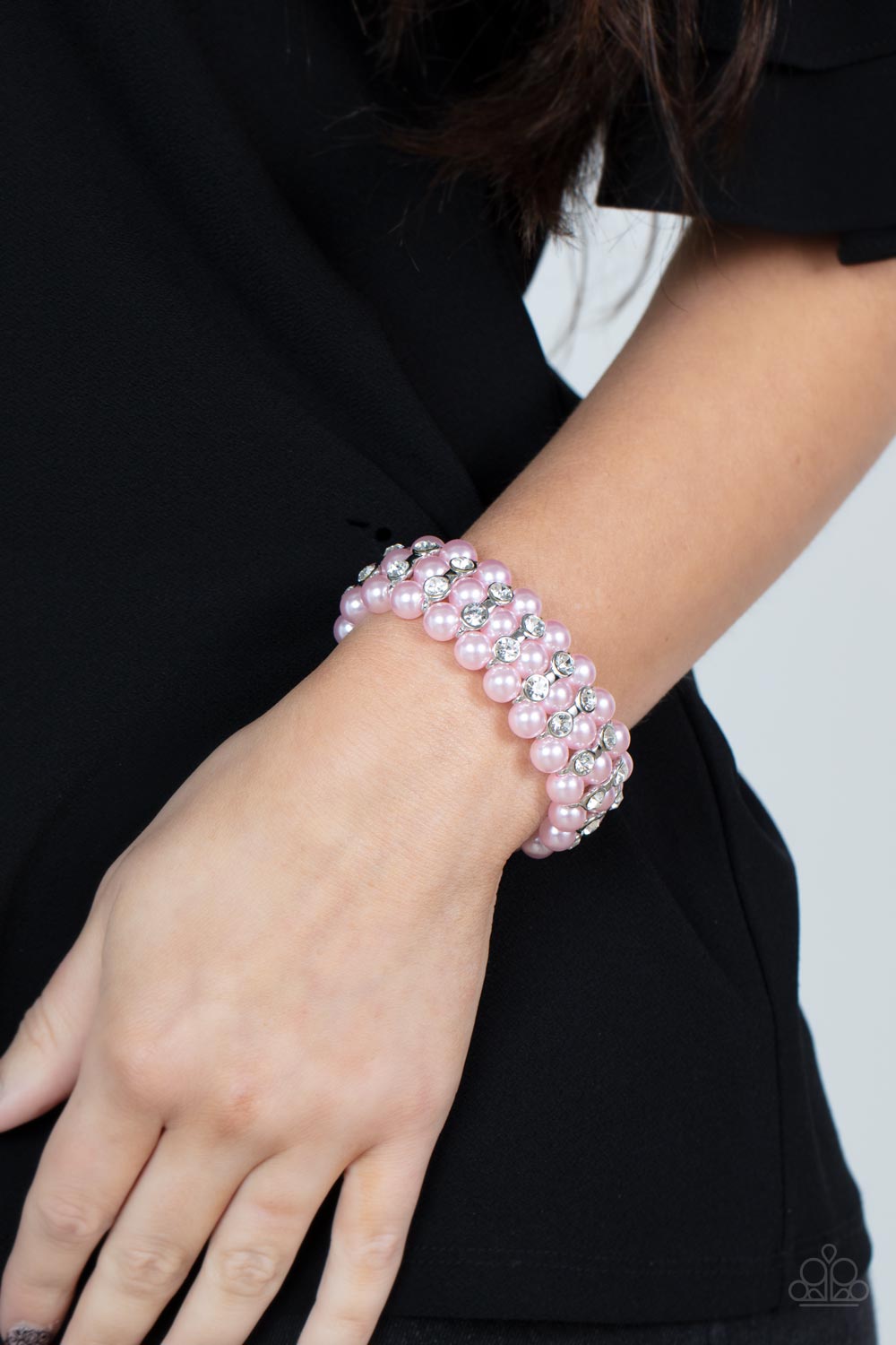 EIFFEL TOWER ELEGANCE - PINK BRACELET - PAPARAZZI – 1131