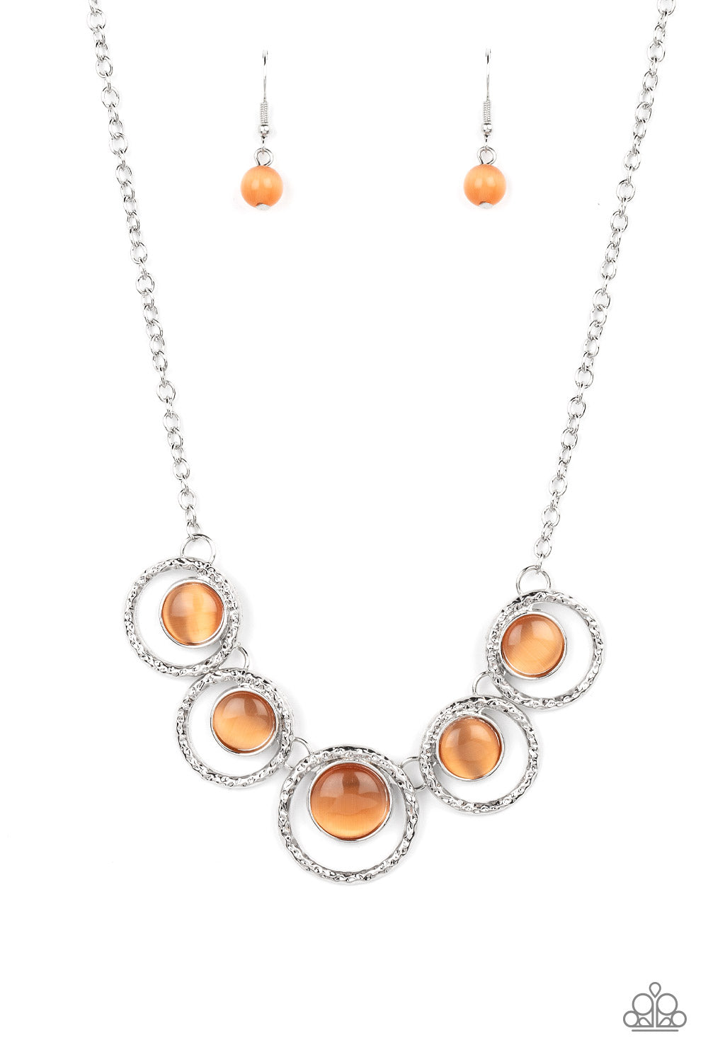 ELIPTICAL ENCHANTMENT - ORANGE NECKLACE – 1867