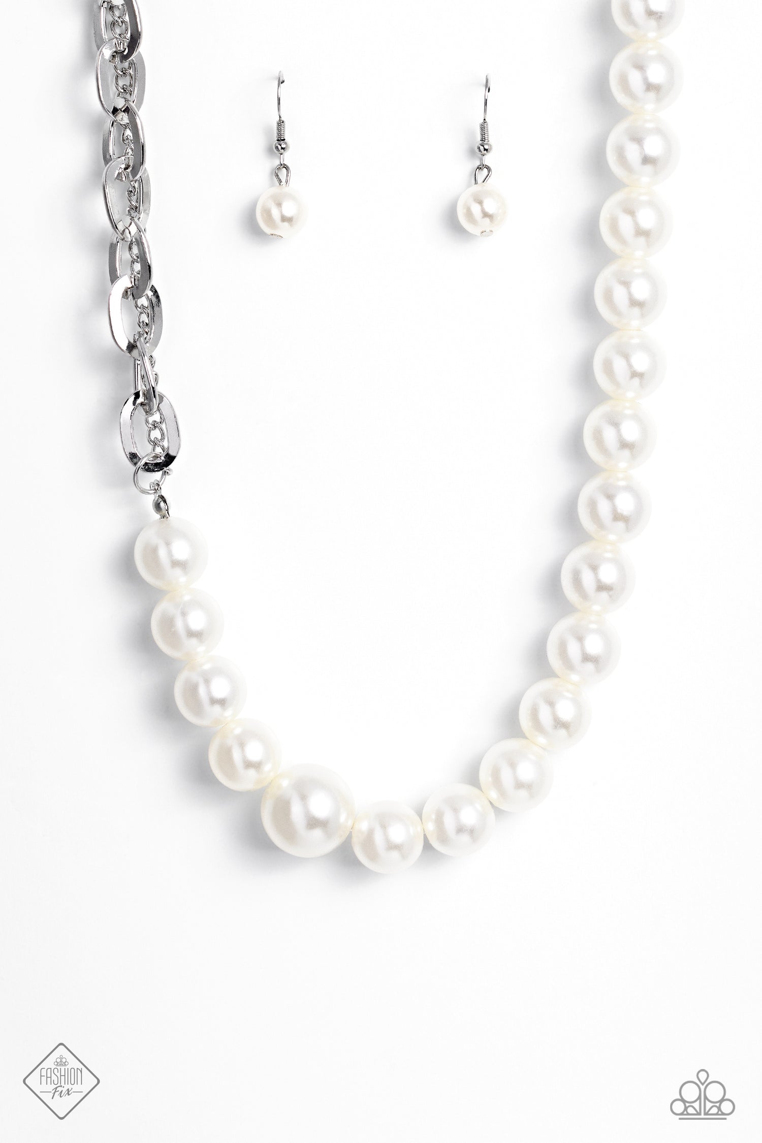 MY PEARL - WHITE NECKLACE - FIERCELY 5TH AVENUE – 1623