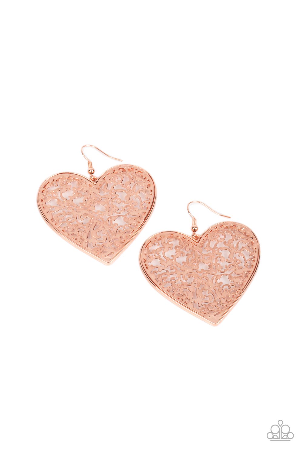 FAIREST IN THE LAND - ROSE GOLD EARRING - PAPARAZZI – 1301