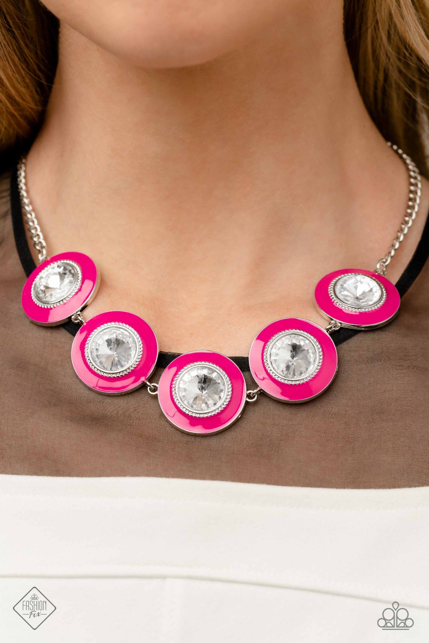 FEMININE FLAIR - PINK NECKLACE - GLIMPSES OF MALIBU – 1604