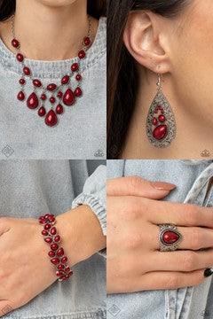 NAUTICAL DAYDREAM - RED EARRINGS - GLIMPSES OF MALIBU - 1545