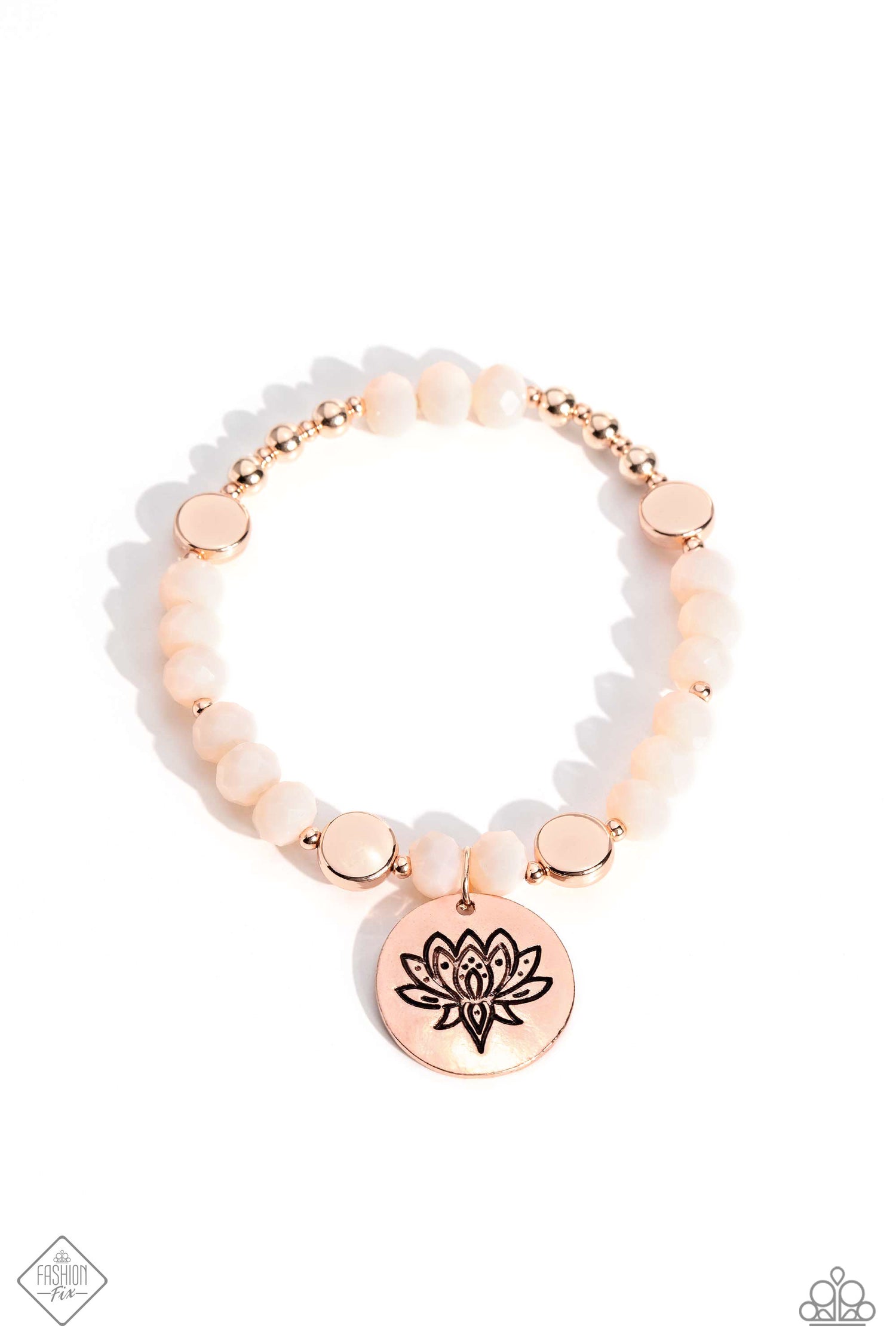 LEISURELY LOTUS - ROSE GOLD BRACELET - GLIMPSES OF MALIBU – 1624