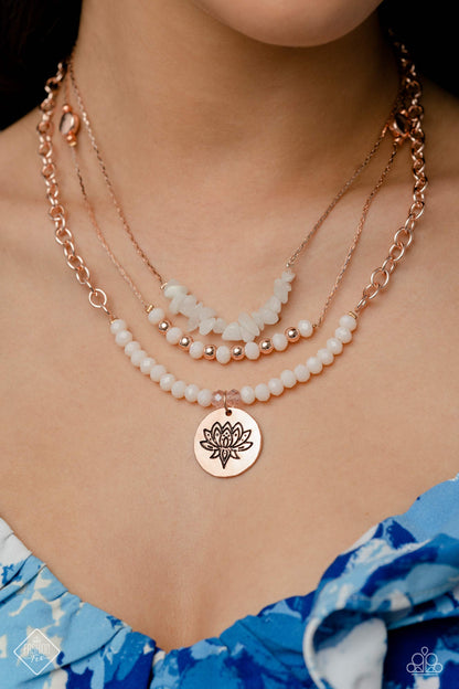 LOTUS LUXURY - ROSE GOLD NECKLACE - GLIMPSES OF MALIBU – 1624