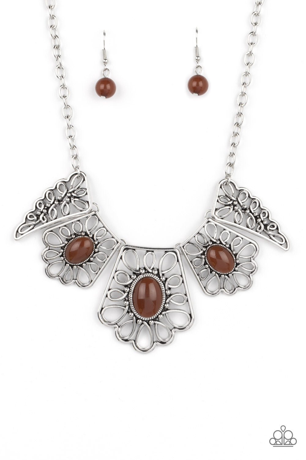 GLIMMERING GROVES - BROWN NECKALCE – 1859