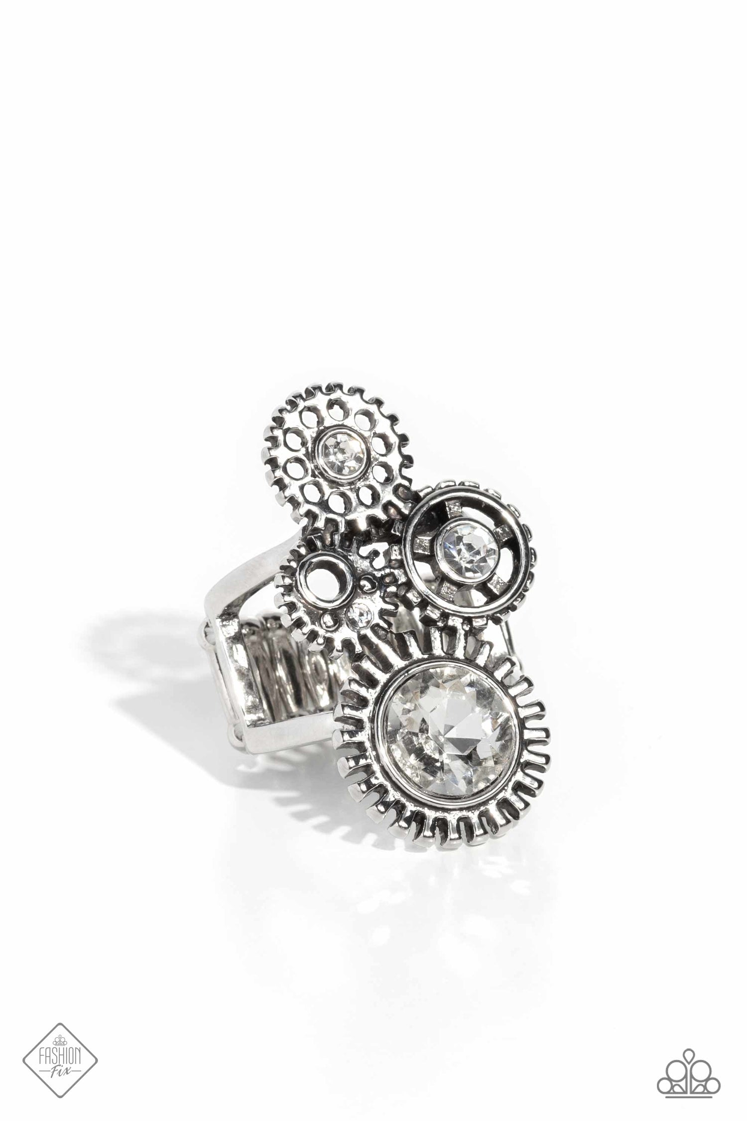 BLOWING OFF STEAMPUNK - SILVER RING - MAGNIFICENT MUSINGS – 1620