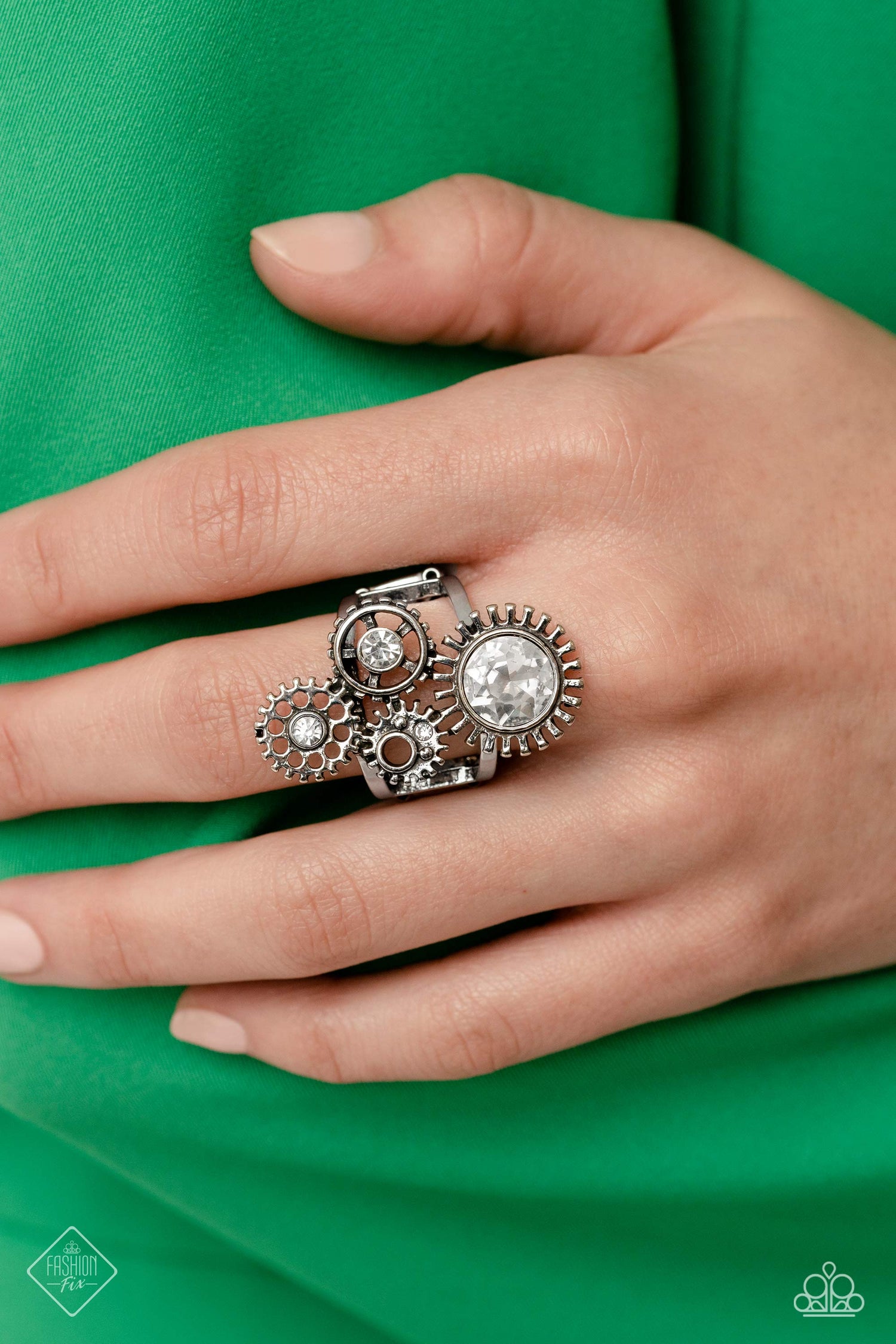 BLOWING OFF STEAMPUNK - SILVER RING - MAGNIFICENT MUSINGS – 1620