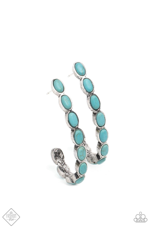KICK UP A SANDSTORM - BLUE EARRING - SIMPLY SANTA FE - 1542