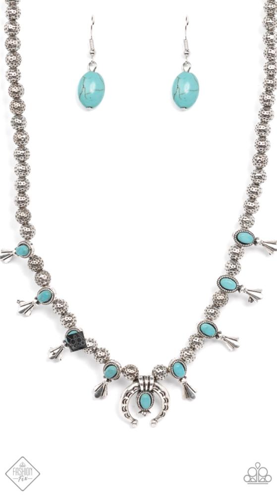 LUCK OF THE WEST - BLUE NECKLACE - SIMPLY SANTA FE - 1542