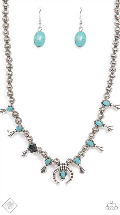 LUCK OF THE WEST - BLUE NECKLACE - SIMPLY SANTA FE - 1542