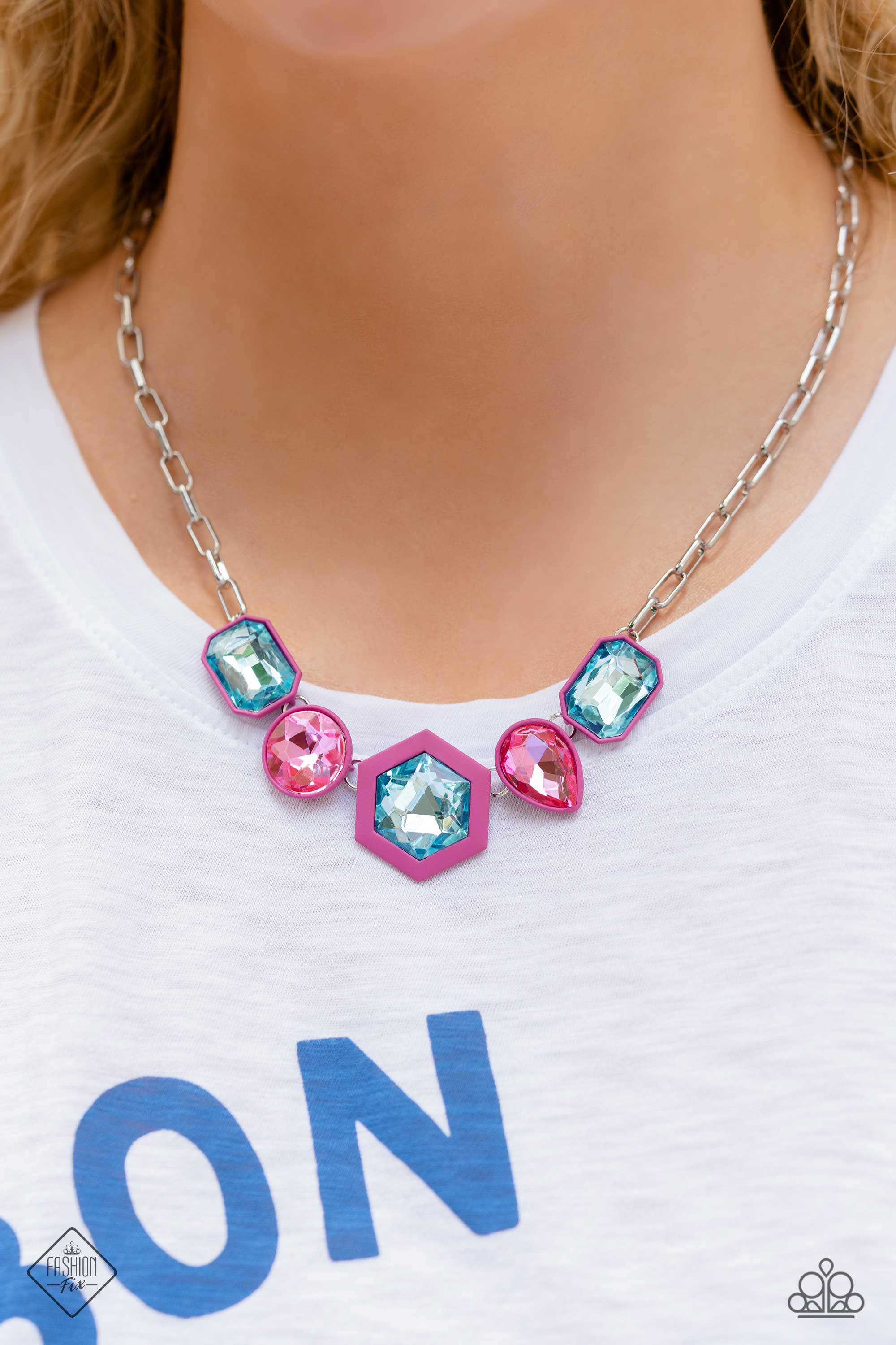 EVOLVING ELEGANCE - PINK NECKLACE - SUNSET SIGHTINGS – 1632