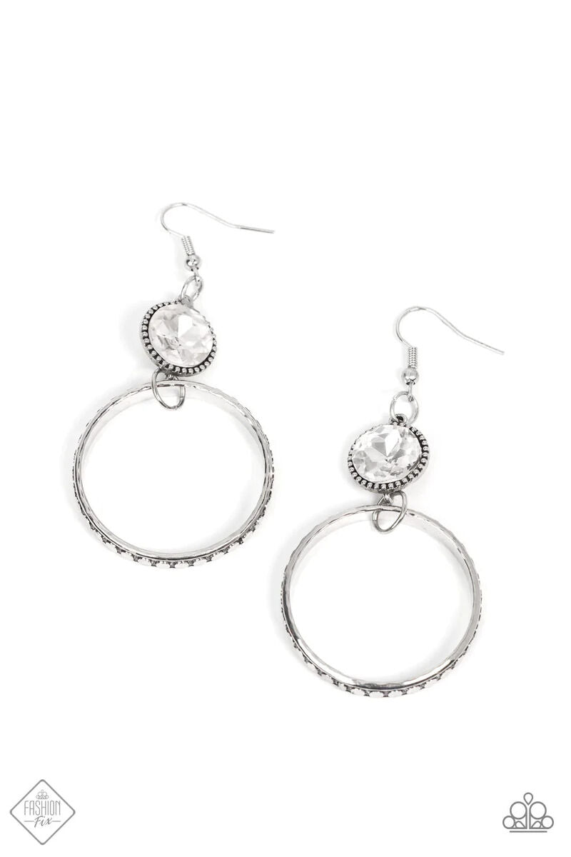 STANDALONE SPARKLE - WHITE EARRING - MAGNIFICENT MUSINGS - 1541