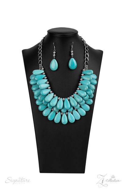 AMY - NECKLACE &amp; EARRING - ZI COLLECTION - PAPARAZZI – 2252