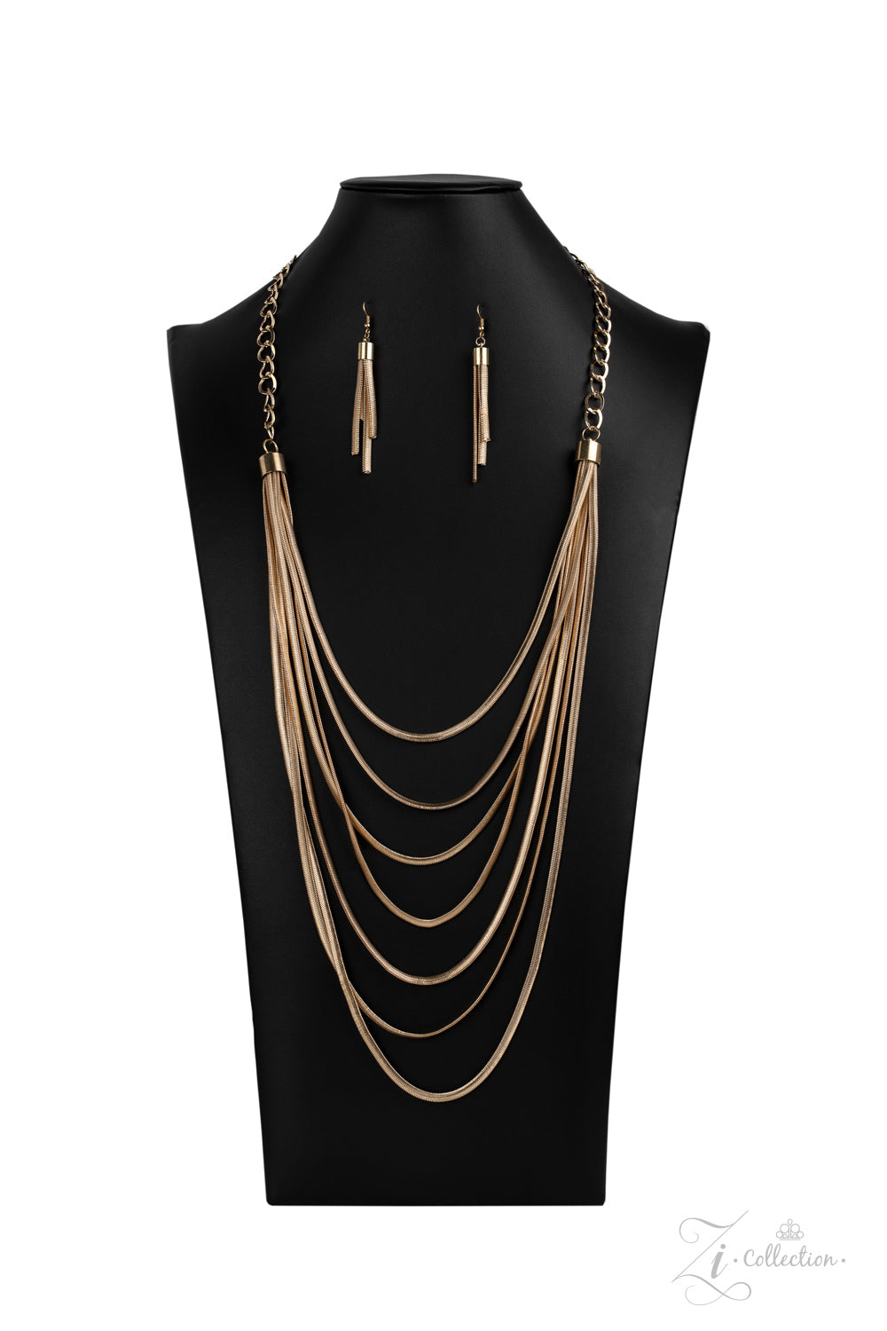 COMMANDING - NECKLACE &amp; EARRING SET - ZI COLLECTION - PAPARAZZI – 2253