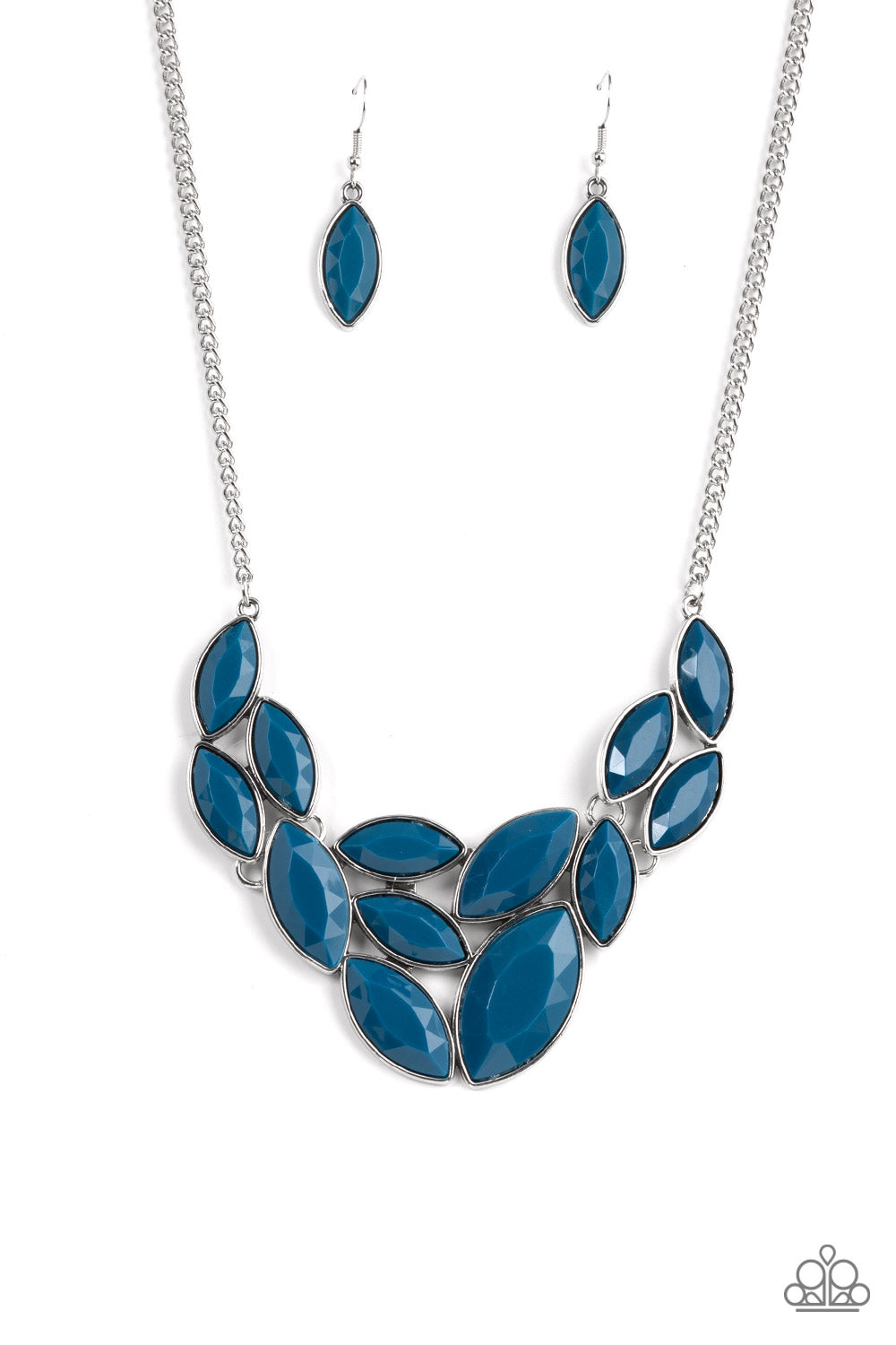 GLITZY GODDESS - BLUE NECKLACE - PAPARAZZI - 1854