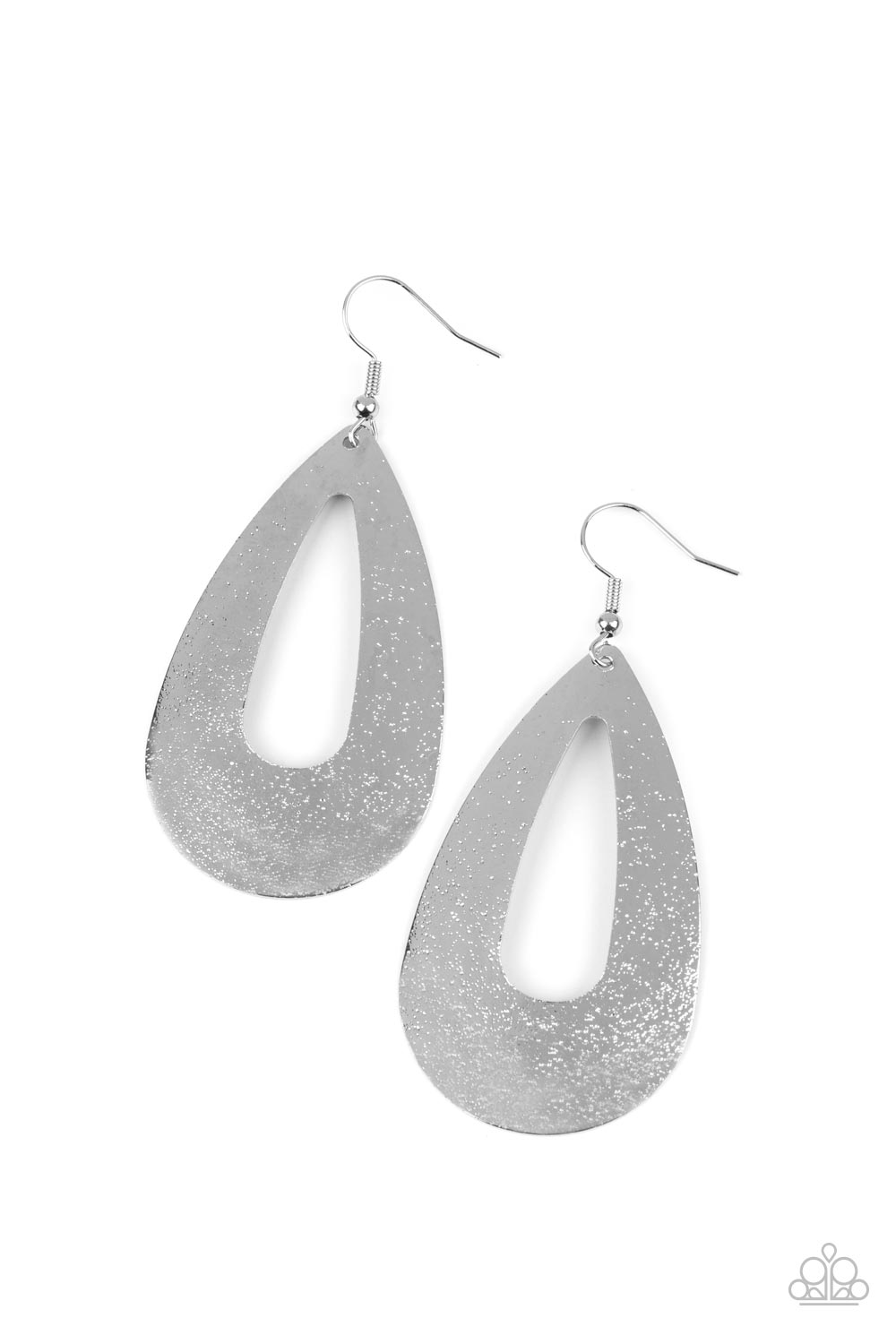 HAND IT OVAL! - SILVER EARRINGS - PAPARAZZI – 1281