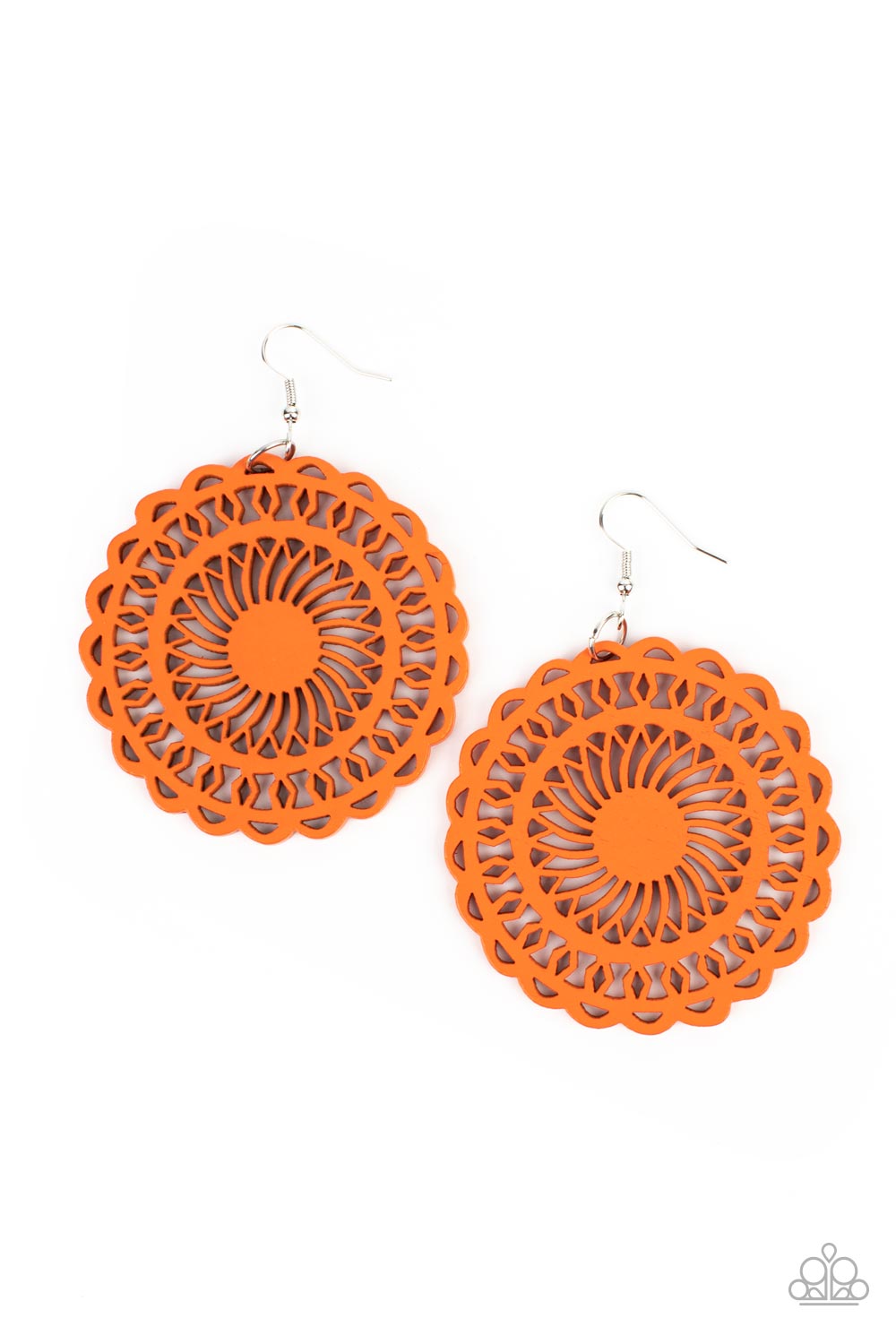 ISLAND SUN - ORANGE EARRINGS - PAPARAZZI – 1282