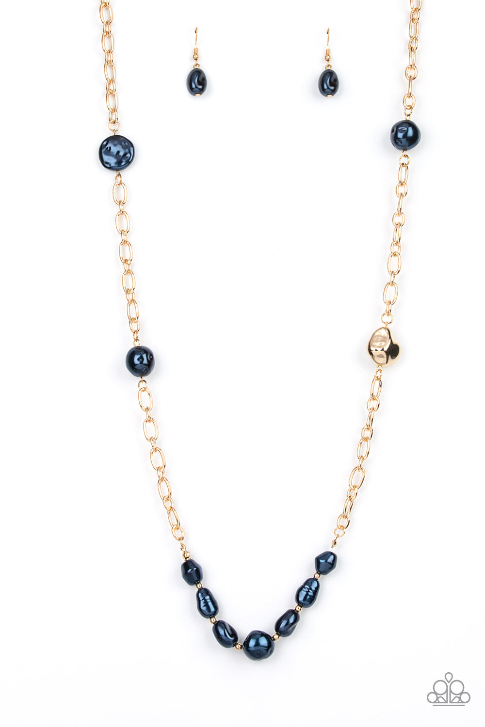 PARDON MY FABULOUS - BLUE NECKLACE - PAPARAZZI – 1830