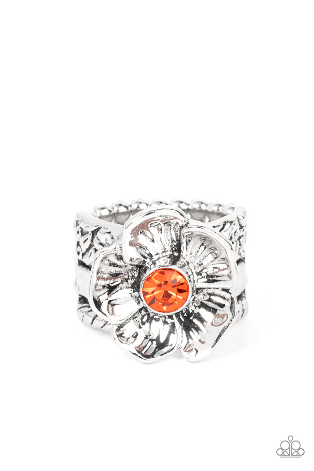 PRISMATICALLY PETUNIA - ORANGE RING – PAPARAZZI – 2010