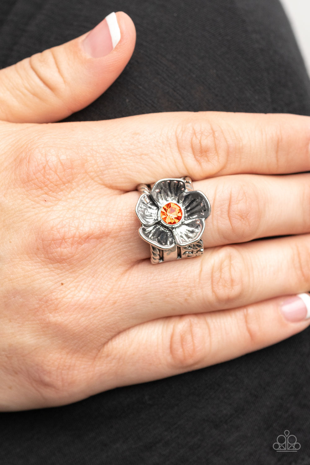 PRISMATICALLY PETUNIA - ORANGE RING – PAPARAZZI – 2010