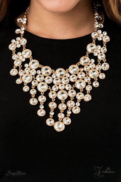 ROSA - NECKLACE &amp; EARRING - ZI COLLECTION - PAPARAZZI – 2255