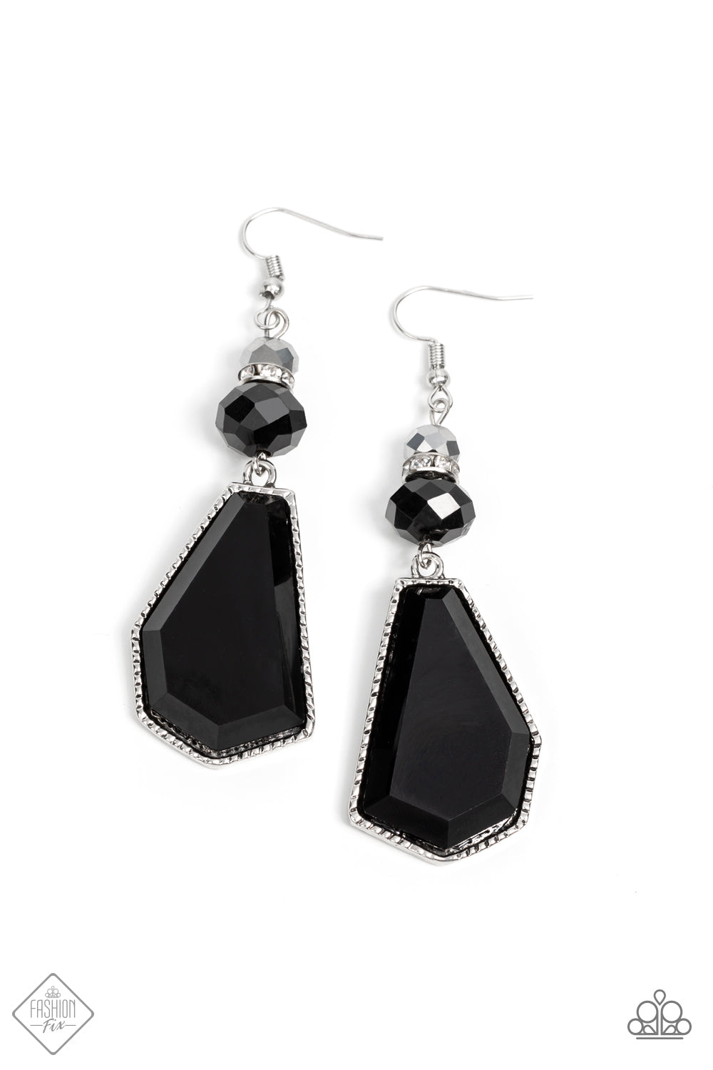 DEFACED DIMENSION - BLACK EARRINGS - MAGNIFICENT MUSINGS - 1546