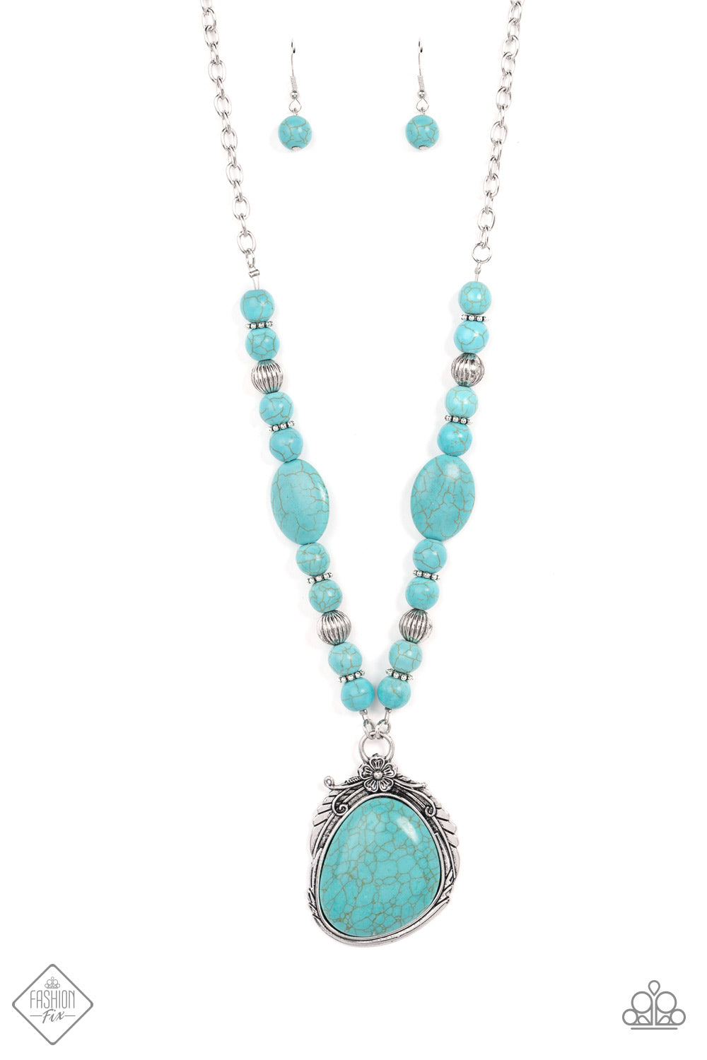 SOUTHWEST PARADISE - BLUE NECKLACE - SIMPLY SANTA FE - 1547