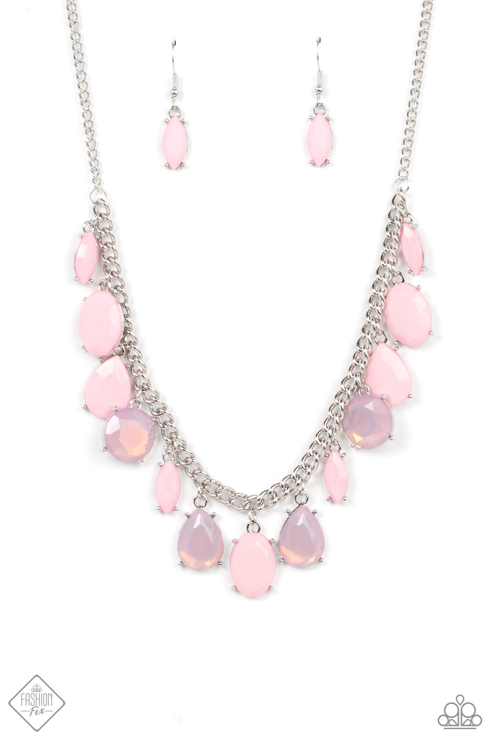 FAIRYTALE FORTUITY - PINK NECKLACE - PAPARAZZI - 1550