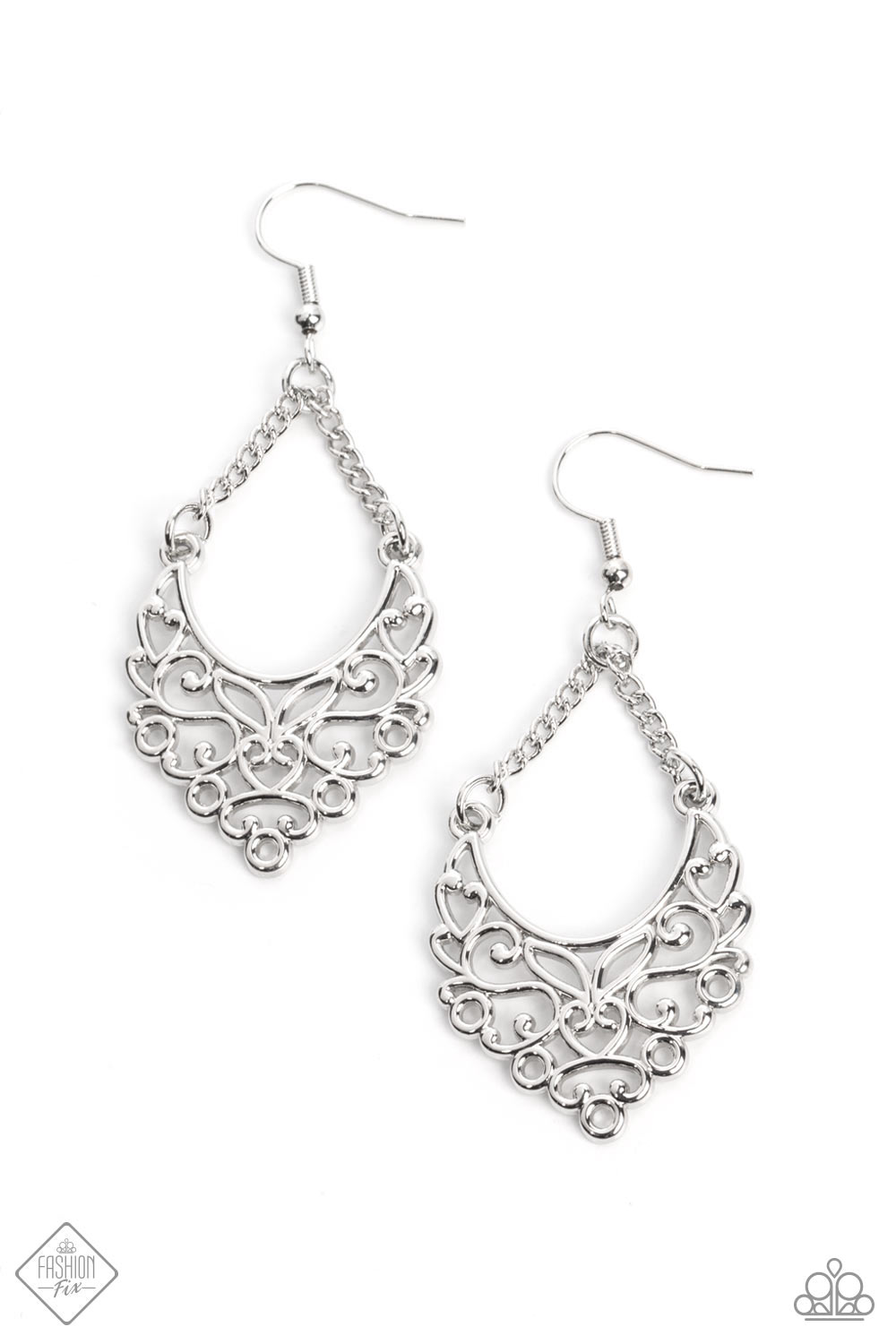 SENTIMENTAL SETTING - SILVER EARRINGS - GLIMPSES OF MALIBU - 1550