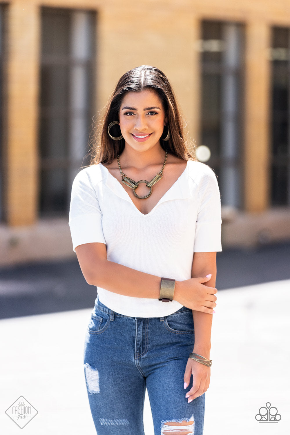 IN SYNC - BRASS EARRING - MAGNIFICENT MUSINGS - 1521