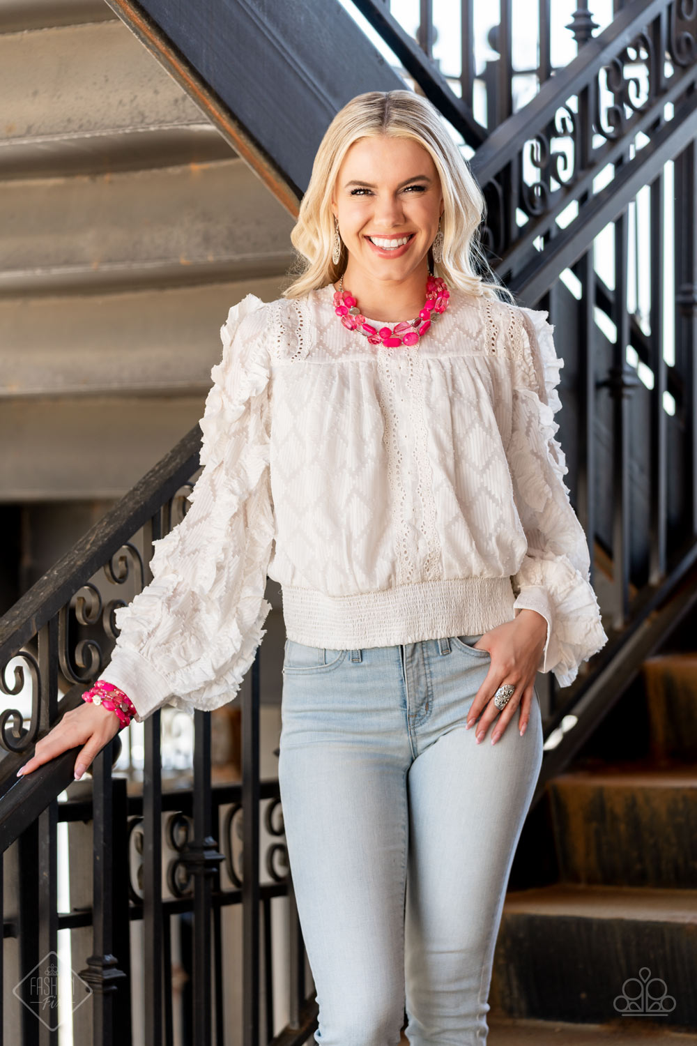 OCEANIC OPULENCE - PINK NECKLACE - GLIMPSES OF MALIBU - 1520