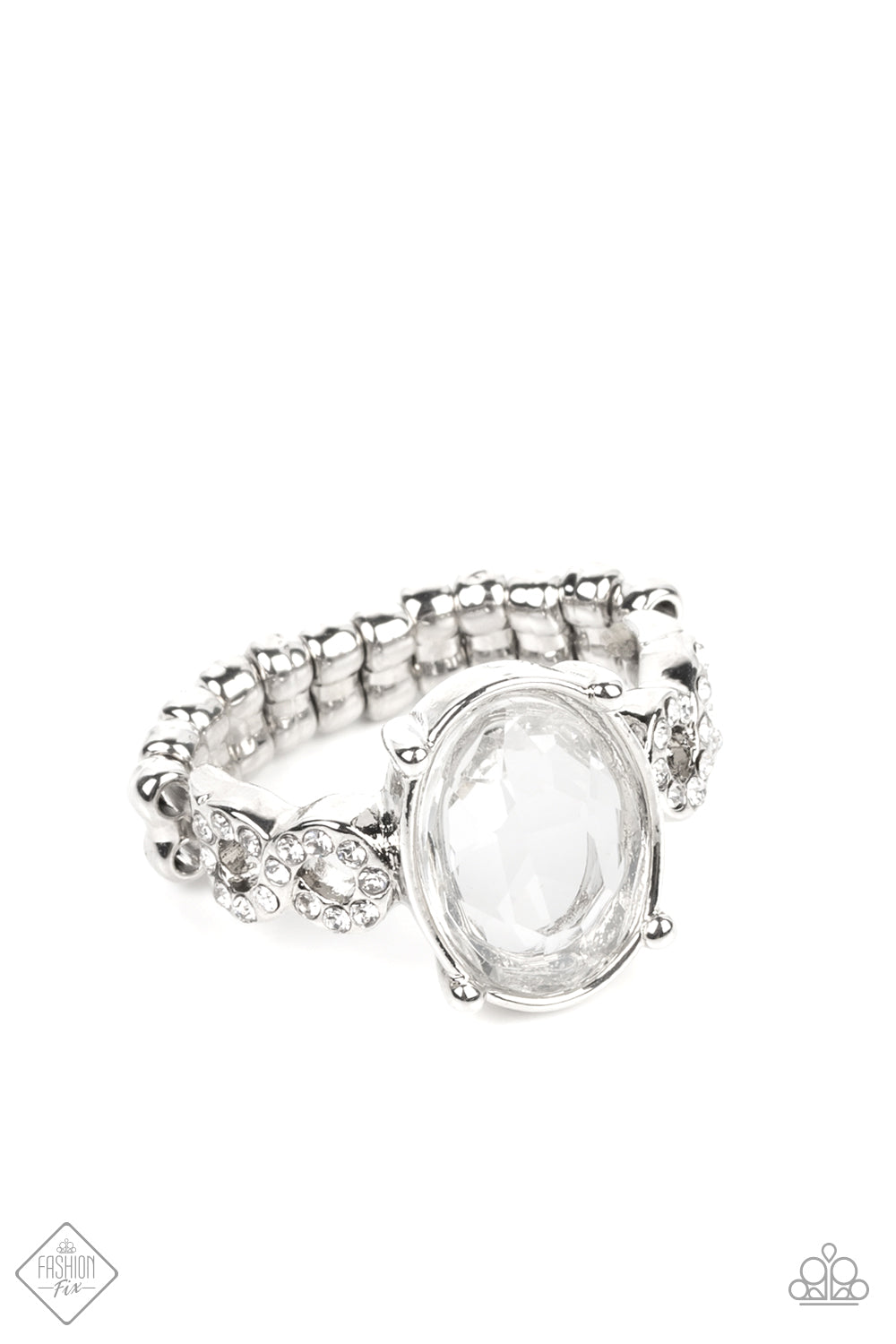 DEVOTED TO DAZZLE - WHITE RING - FIERCELY 5TH AVENUE - 1579