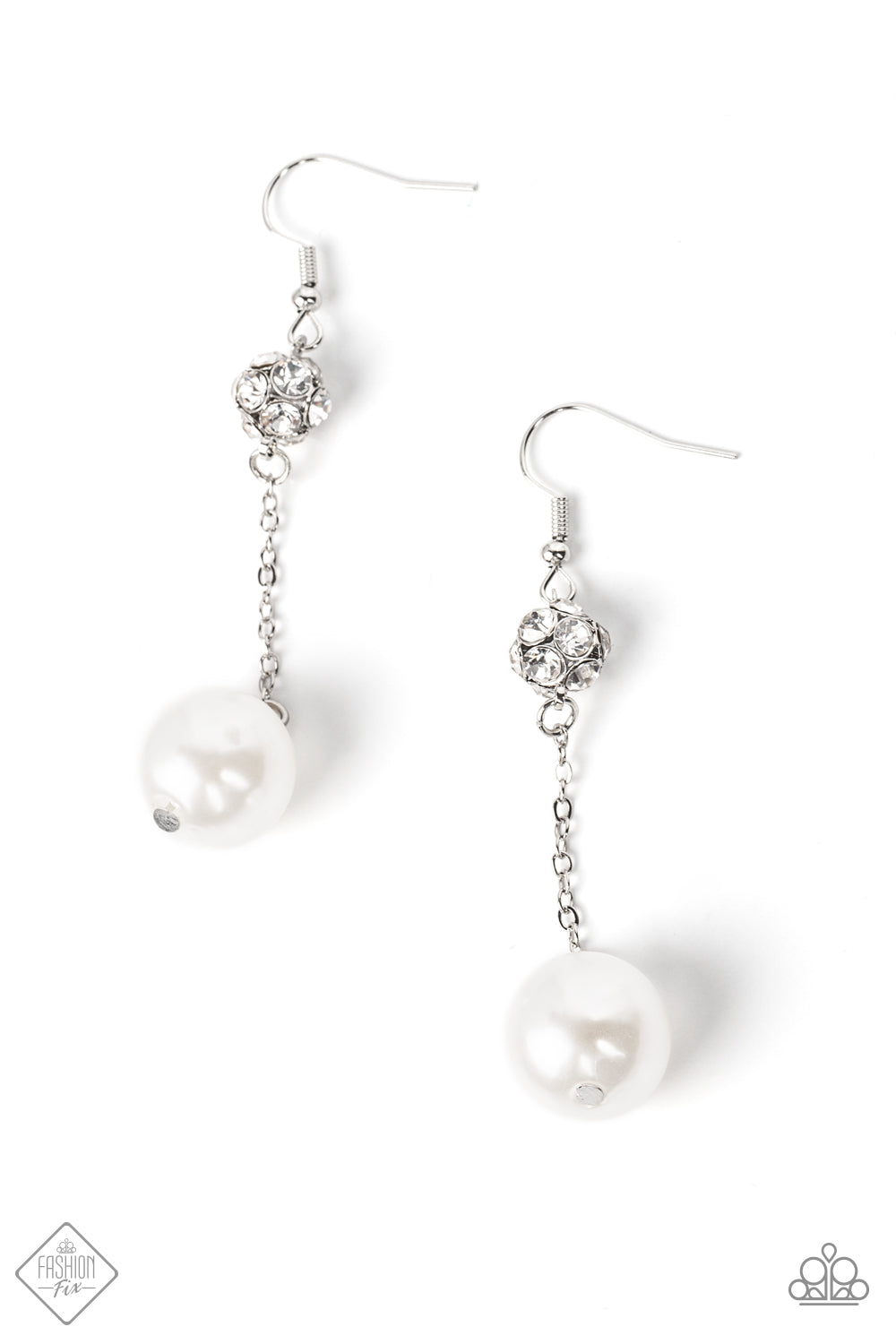 NAUTICAL NOSTALGIA - WHITE EARRING - FIERCELY 5TH AVENUE - 1559