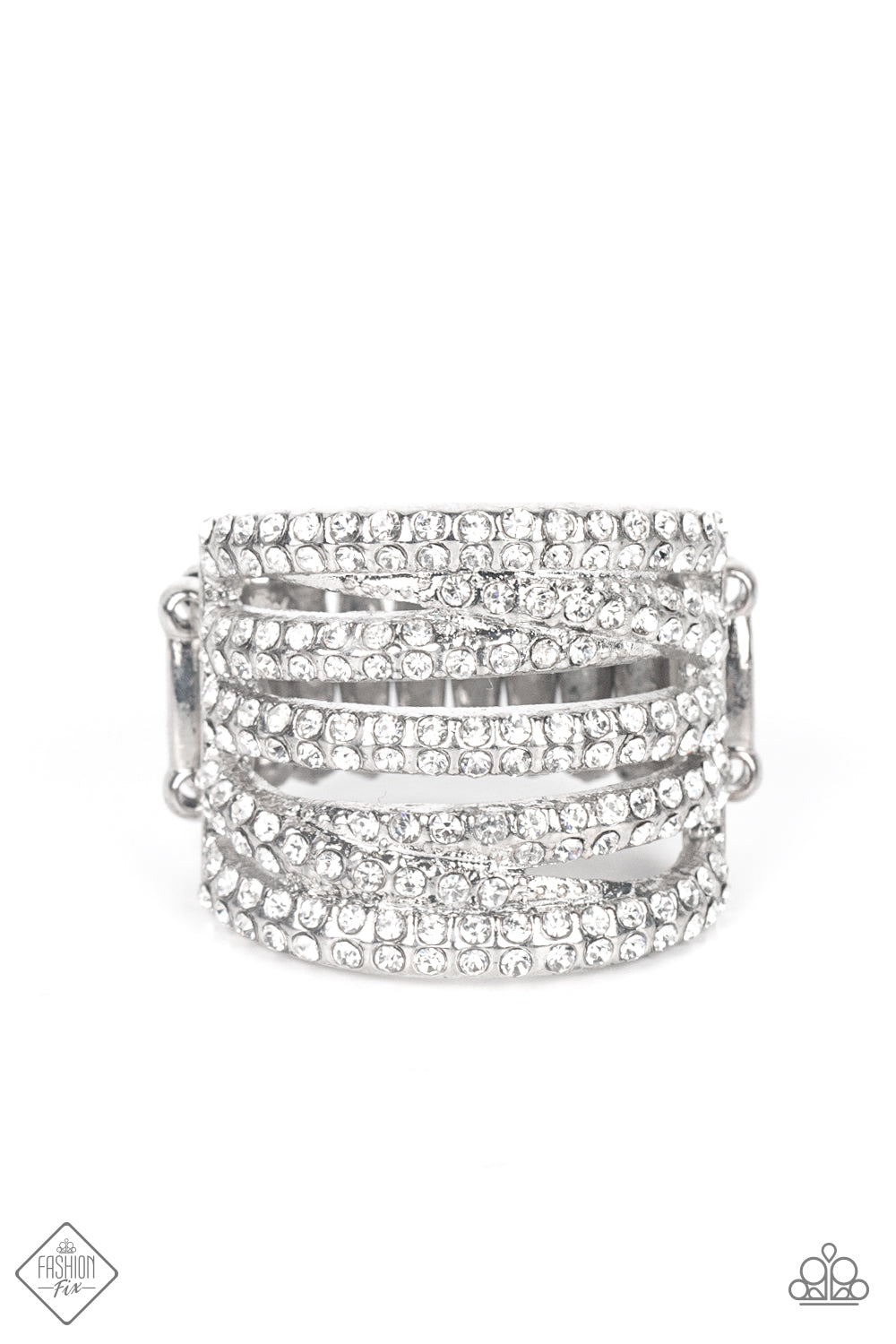 KNOCK-OUT OPULENCE - WHITE RING - FIERCELY 5TH AVENUE - 1574