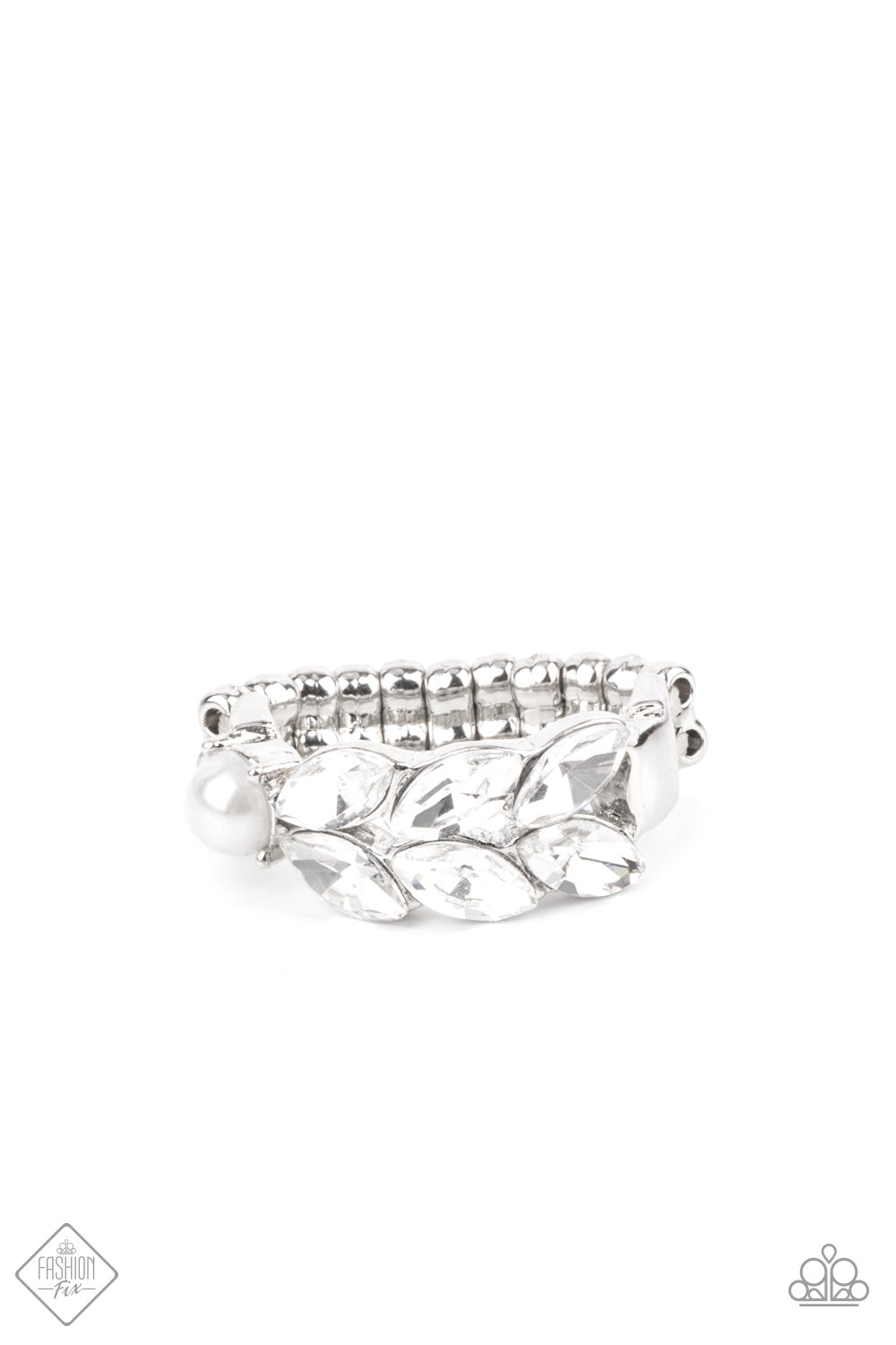 MAJESTICALLY MUSING - WHITE RING- FIERCELY 5TH AVENUE - 1514