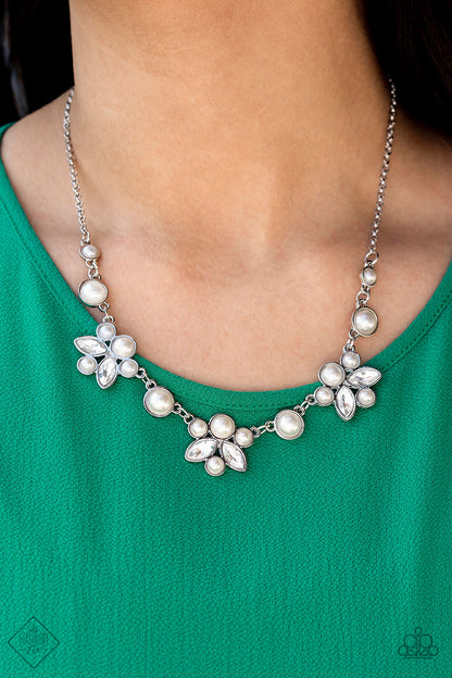 ROYALLY EVER AFTER - WHITE NECKLACE- FIERCELY 5TH AVENUE - 1514